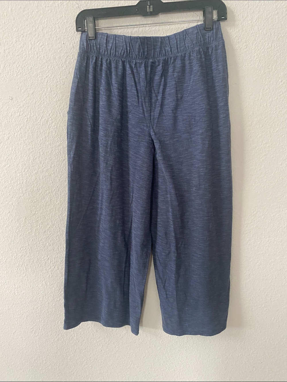 Garnet Hill Oasis Knit Pleated Cropped Pajama SET Cropped Pants and Top S - Picture 10 of 10